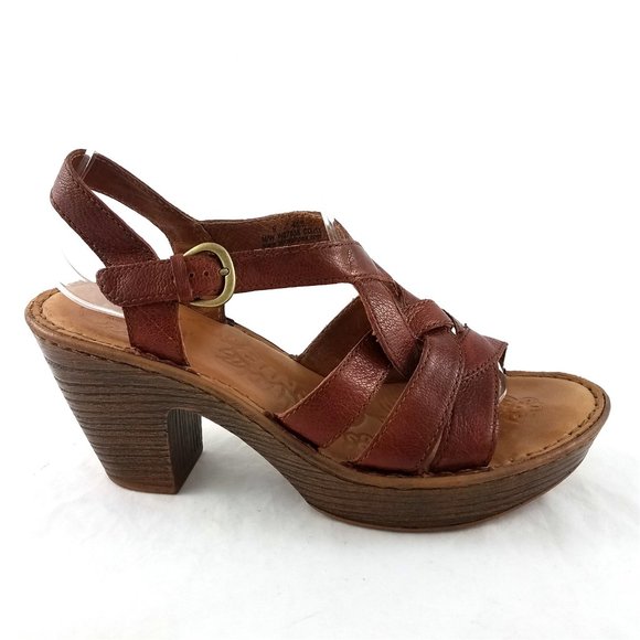 born chulu leather sling flats